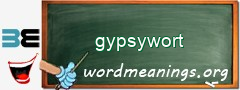 WordMeaning blackboard for gypsywort